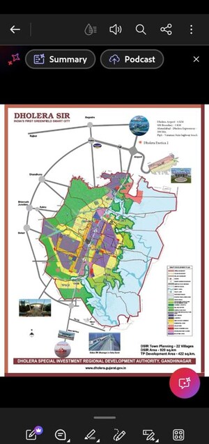  Plot – Map Location View at Dholera - for Sale
