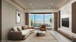 Living Room in 2 BHK Apartment at Panvel – for Sale