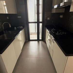 Kitchen in 2 BHK Apartment at Lodha Parkside, Kamala Mill – for Rent