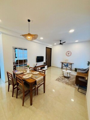 Living Room in 4 BHK Apartment at Rustomjee Crown, Prabhadevi – for Sale