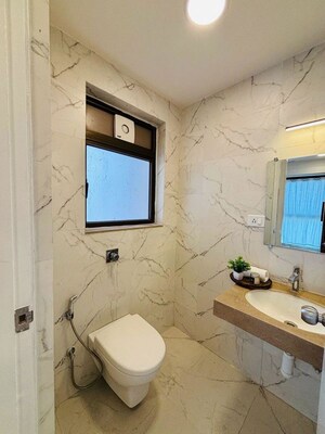 Bathroom in 4 BHK Apartment at Rustomjee Crown, Prabhadevi – for Sale