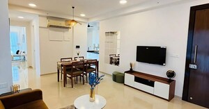 Living Room in 4 BHK Apartment at Rustomjee Crown, Prabhadevi – for Sale