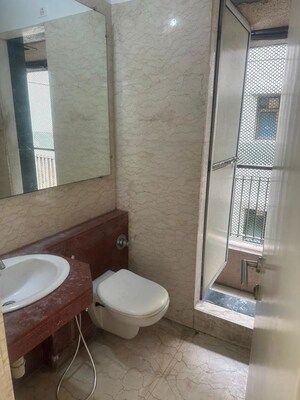 Bathroom in 2 BHK Apartment at Kalpataru Aura, Ghatkopar West – for Rent