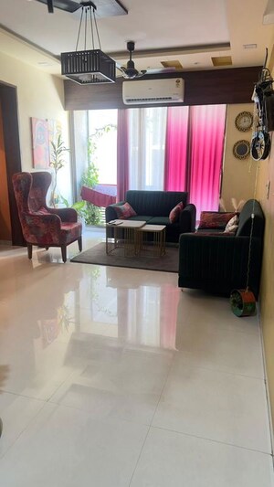 Living Room in 2.5 BHK Apartment at Ratnaakar Richmond Grand, Makarba – for Rent