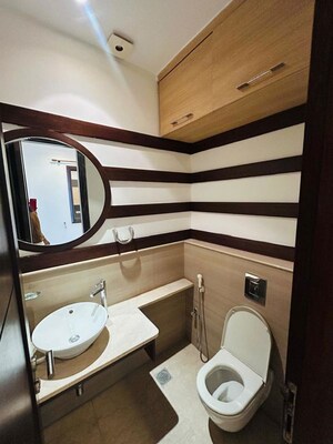 Bathroom in 4 BHK Builder Floor at Basant Gaon – for Rent