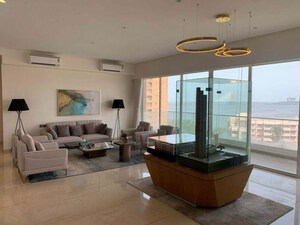 Living Room in 4 BHK Apartment at Kalpataru Oceana, Prabhadevi – for Sale