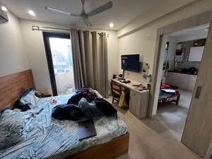 Living Room in 3 BHK Builder Floor at Sushant Lok I – for Rent