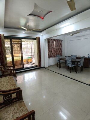 Living Room in 2 BHK Apartment at Shri Sai Sagar Complex, Kalwa – for Sale