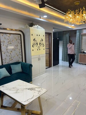 Living Room in 4 BHK Apartment at Mansarovar – for Sale