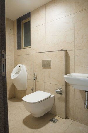 Bathroom in  Office Space at Kamala Mills, Lower Parel – for Rent