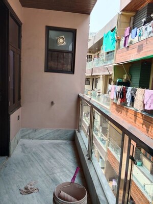Balcony in 3.5 BHK Builder Floor at Chattarpur – for Rent
