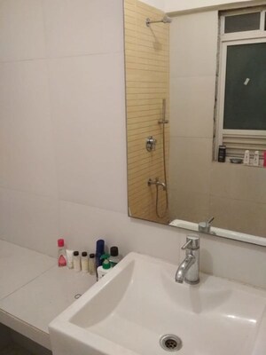 Bathroom in 2 BHK Apartment at Group Seven Rushi Heights, Goregaon East – for Rent