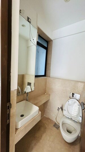 Bathroom in 3 BHK Apartment at Rustomjee Oriana, Bandra East – for Rent