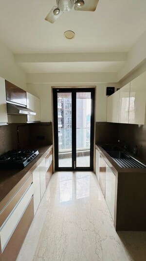 Kitchen in 3 BHK Apartment at Rustomjee Oriana, Bandra East – for Rent