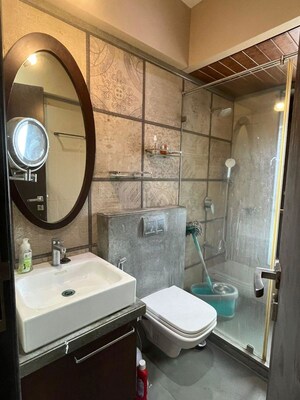 Bathroom in 3 BHK Apartment at Prabhadevi CHS, Prabhadevi – for Sale