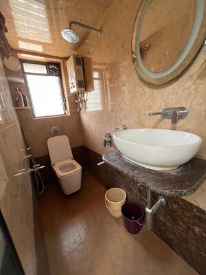 Bathroom in 2 BHK Apartment at K S A Building, Dadar West – for Rent