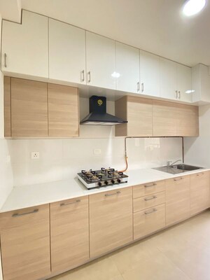 Kitchen in 3 BHK Apartment at Bhartiya Nikoo Homes Phase 2, Thanisandra Main Road – for Rent