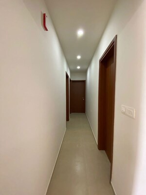 Building Lobby in 3 BHK Apartment at Bhartiya Nikoo Homes Phase 2, Thanisandra Main Road – for Rent