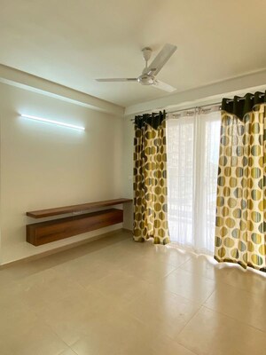 Living Room in 3 BHK Apartment at Bhartiya Nikoo Homes Phase 2, Thanisandra Main Road – for Rent