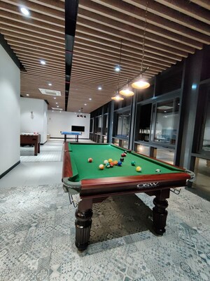 Kitchen in 3 BHK Apartment at Bhartiya Nikoo Homes Phase 2, Thanisandra Main Road – for Rent