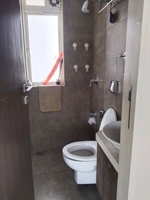Bathroom in 2 BHK Apartment at JP Unity Tower, Lower Parel – for Rent