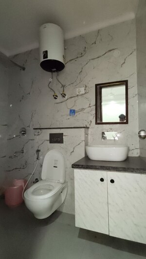 Bathroom in 3 BHK Apartment at Saket – for Rent