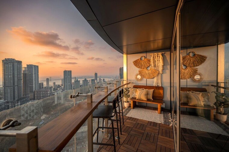 Balcony, lnt-island-cove 2 Bedroom 1200 Sq.Ft. Apartment In Mahim Mumbai 10289672