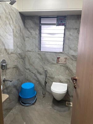 Bathroom in 1 BHK Apartment at Vinayak CHS, Malad West – for Rent