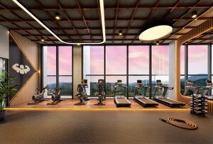 Gym in 5 BHK Apartment at Purva Panorama, Ghodbunder Road – for Sale