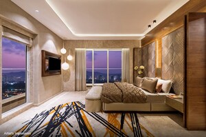 Bedroom in 3 BHK Apartment at Sheth Codename Younique, Sion – for Sale