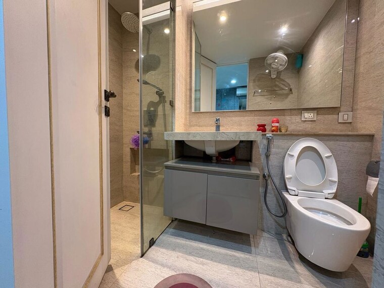 Bathroom, one-hiranandani-park 3 Bedroom 1350 Sq.Ft. Apartment In Ghodbunder Road Thane 10290366