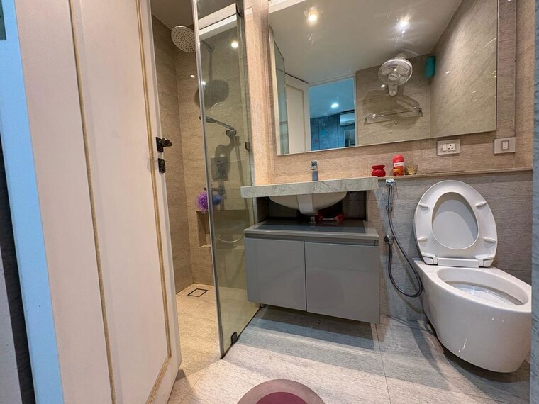 Bathroom, one-hiranandani-park 3 Bedroom 1350 Sq.Ft. Apartment In Ghodbunder Road Thane 10290366