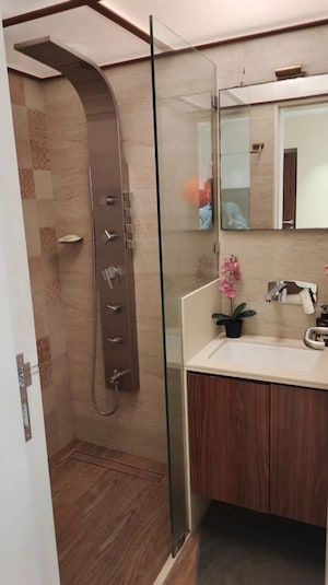 Bathroom in 3 BHK Apartment at Dosti Blossom, Wadala East – for Rent