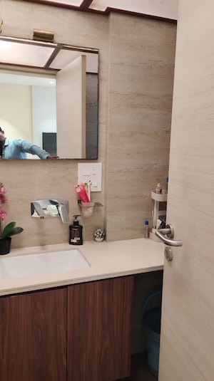 Bathroom in 3 BHK Apartment at Dosti Blossom, Wadala East – for Rent