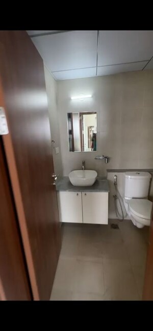 Bathroom in 2 BHK Apartment at Bhartiya City Nikoo Homes 4, Thanisandra Main Road – for Rent