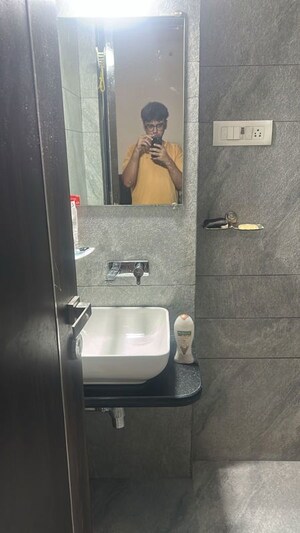 Bathroom in 2 BHK Apartment at Lucent Fressia Ranibello, Malad East – for Rent