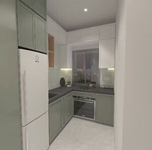 Kitchen in 1 BHK Apartment at Marathon Neo Valley, Bhandup West – for Sale