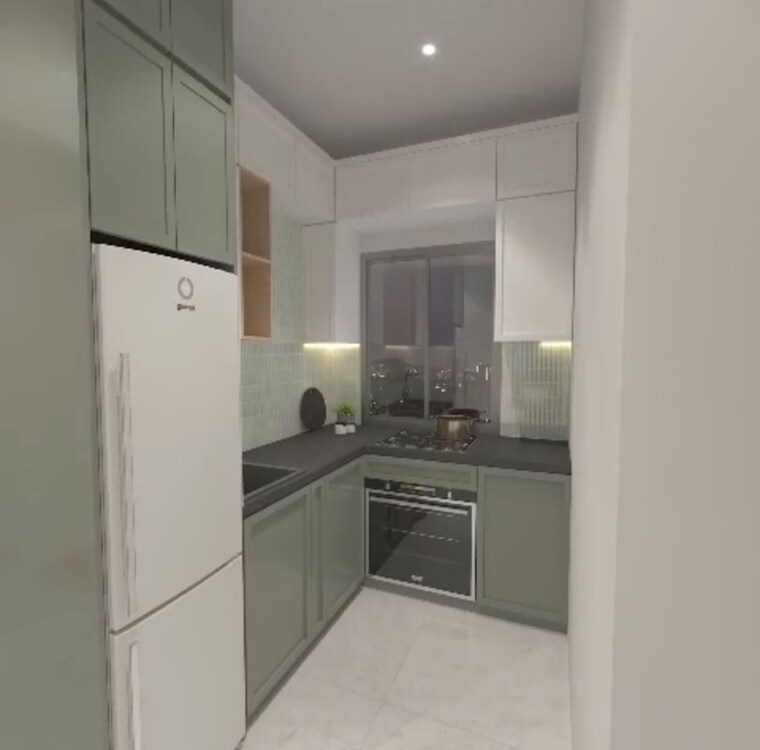 Kitchen, marathon-neo-valley 1 Bedroom 355 Sq.Ft. Apartment In Bhandup West Mumbai 10290590