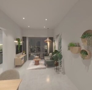 Living Room in 1 BHK Apartment at Marathon Neo Valley, Bhandup West – for Sale