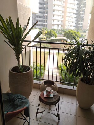 Balcony in 3.5 BHK Apartment at Godrej Meridien, Sector 106 – for Rent