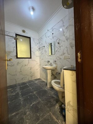 Bathroom in 2 BHK Builder Floor at Chattarpur – for Rent