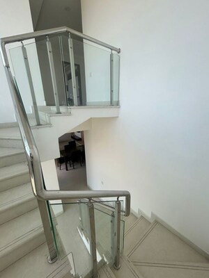 Staircase in 3.5 BHK Apartment at Golf Edge, Gachibowli – for Rent