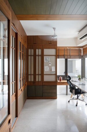 Building Lobby in 3 BHK Apartment at Lodha World View, Worli – for Rent