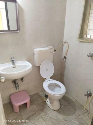 Bathroom in 3 BHK Apartment at Gulmohar Park Villa, Baner – for Sale