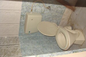 Bathroom in 1 RK Independent House at Rt Nagar – for Rent