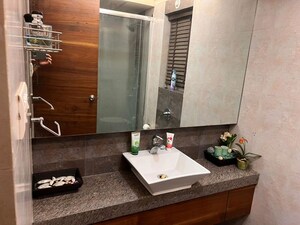 Bathroom in 2 BHK Apartment at Rachana Beverly Hills, Baner – for Rent