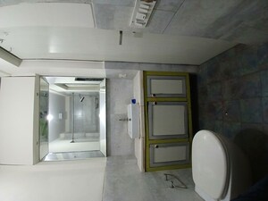 Bathroom in 2 BHK Apartment at Aalind Link Palace CHS, Goregaon East – for Rent