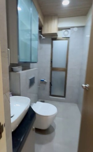 Bathroom in 2 BHK Apartment at Raymond Ten X Habitat, Pokhran Road No Two – for Rent