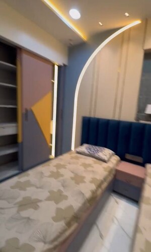 Staircase in 2 BHK Apartment at Raymond Ten X Habitat, Pokhran Road No Two – for Rent