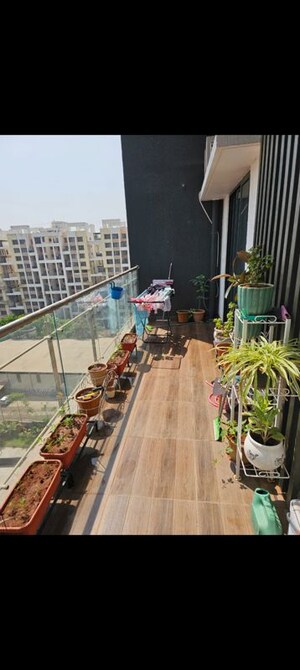 Balcony in 2 BHK Apartment at Paranjape Broadway, Wakad – for Rent